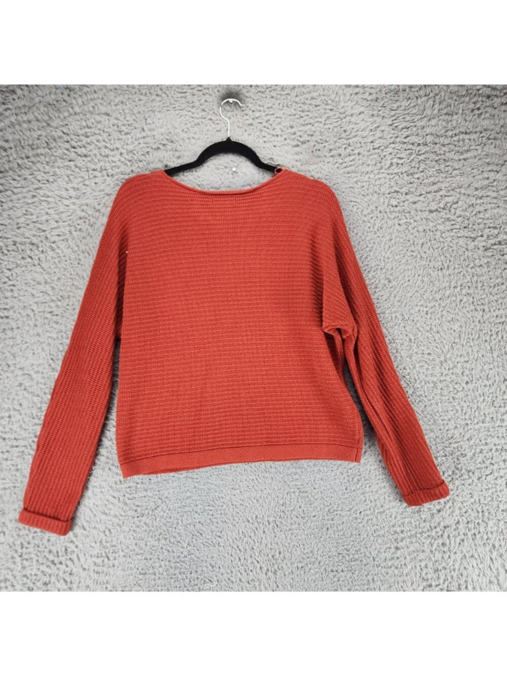 Tahari Sweater Womens Medium Tomato Red Long Sleeve Pullover - Picture 9 of 10